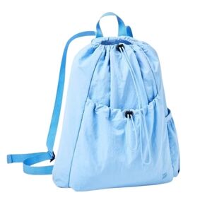 NWT All In Motion Cinch Closure Back Pack Light Blue